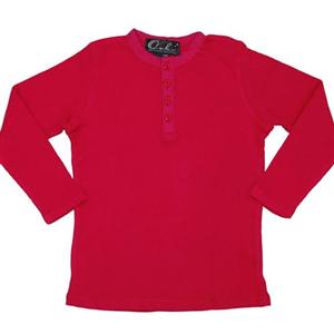 Oobi Henley T - Hot Pink